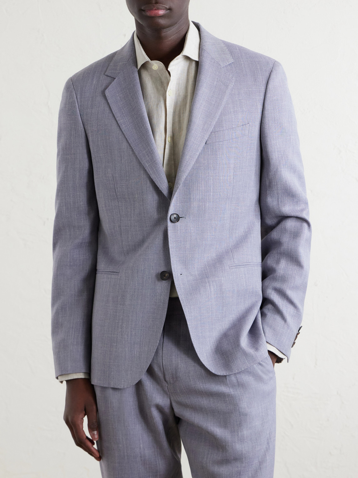 Mr P. - Wool, Silk And Linen-Blend Suit Jacket