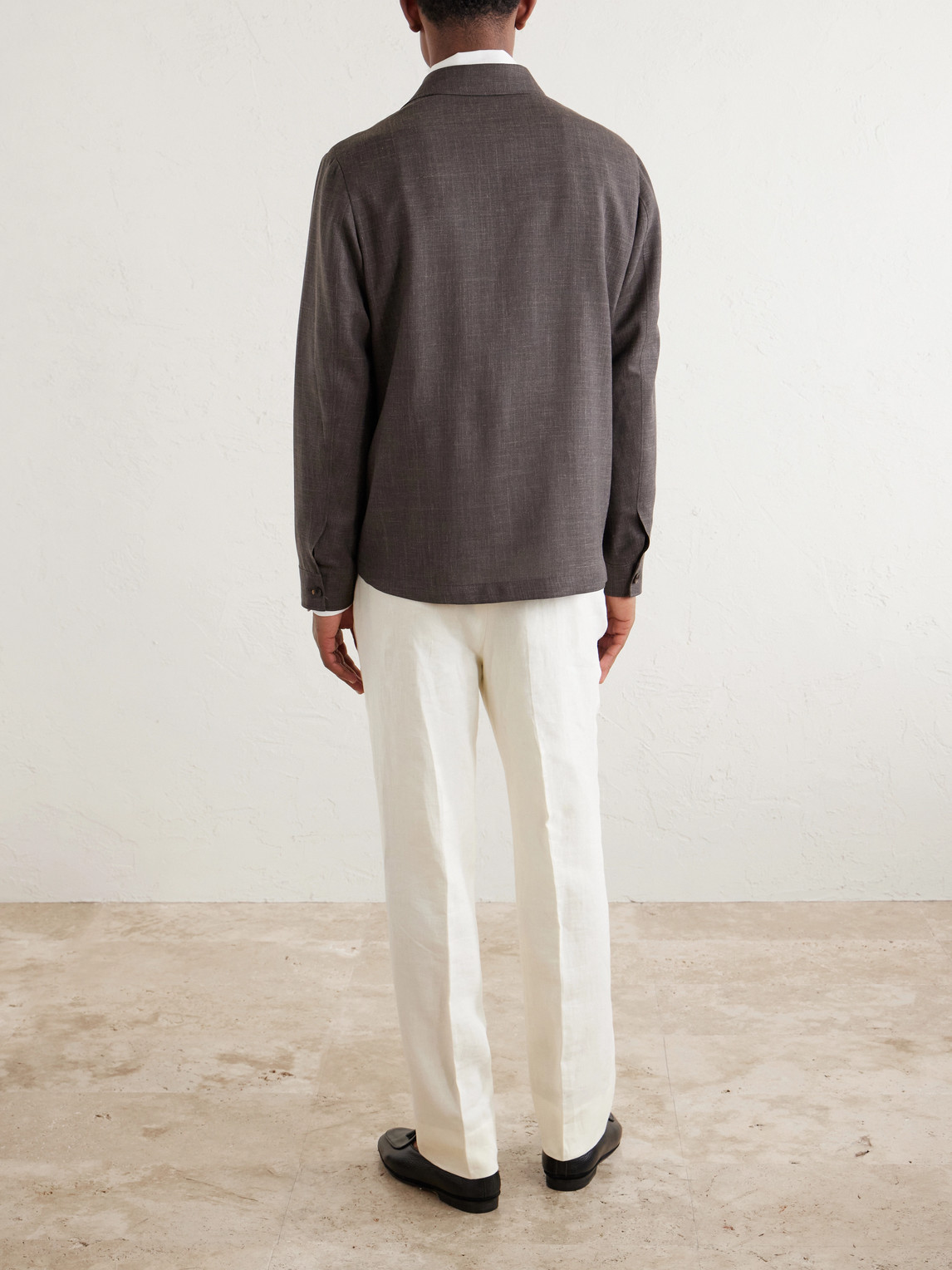 Mr P. - Wool, Silk And Linen-Blend Overshirt