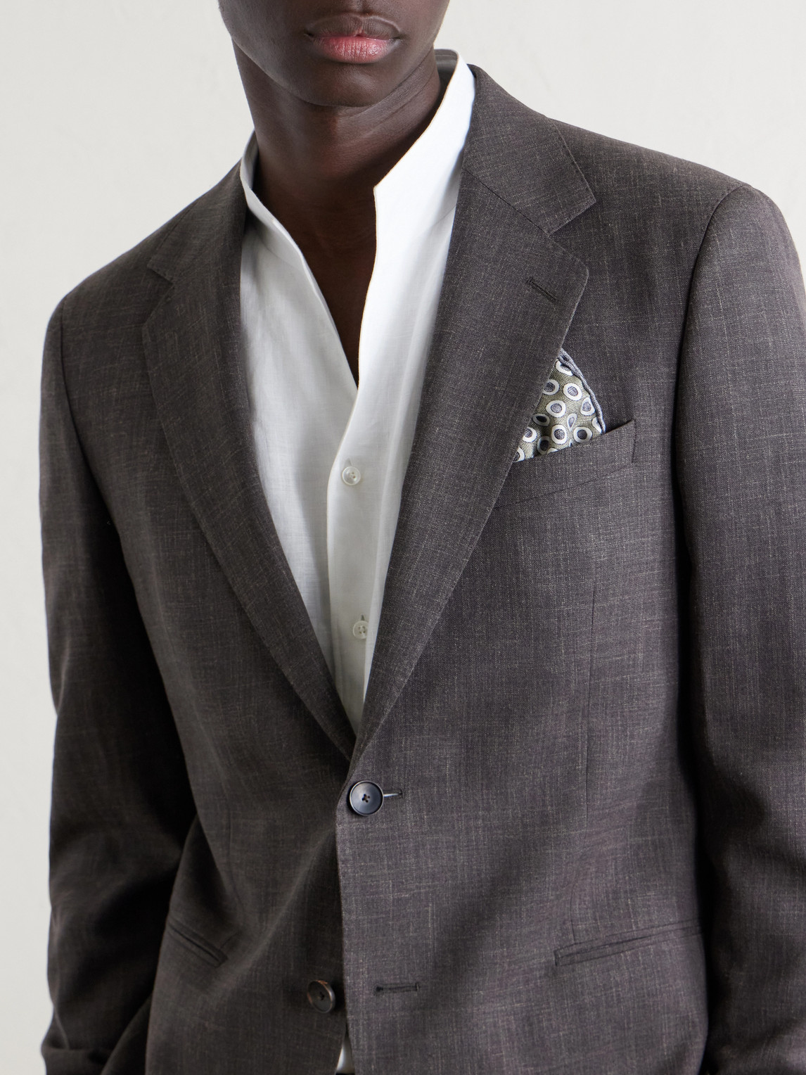 Mr P. - Wool, Silk And Linen-Blend Suit Jacket