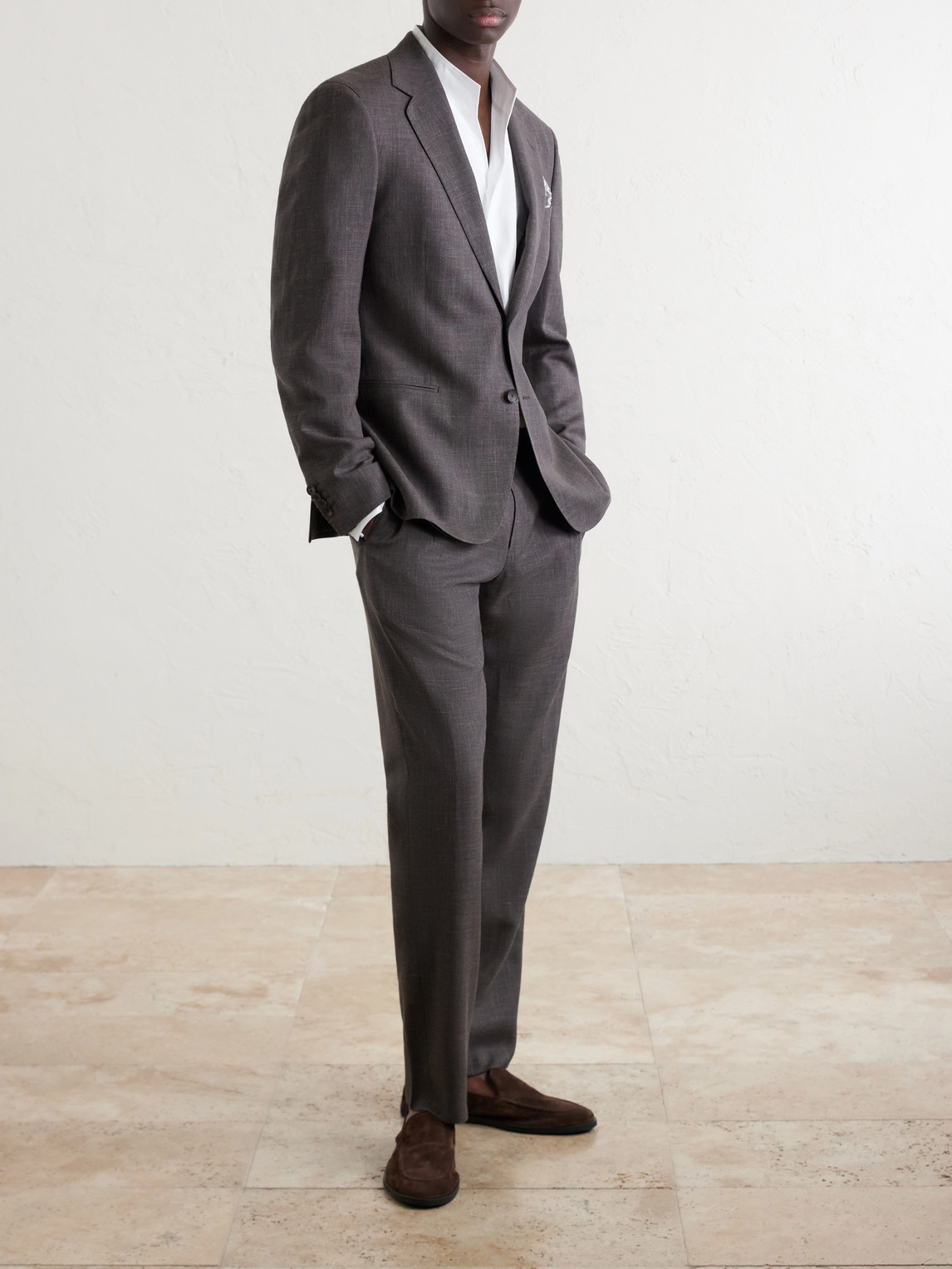 Mr P. - Wool, Silk And Linen-Blend Suit Jacket