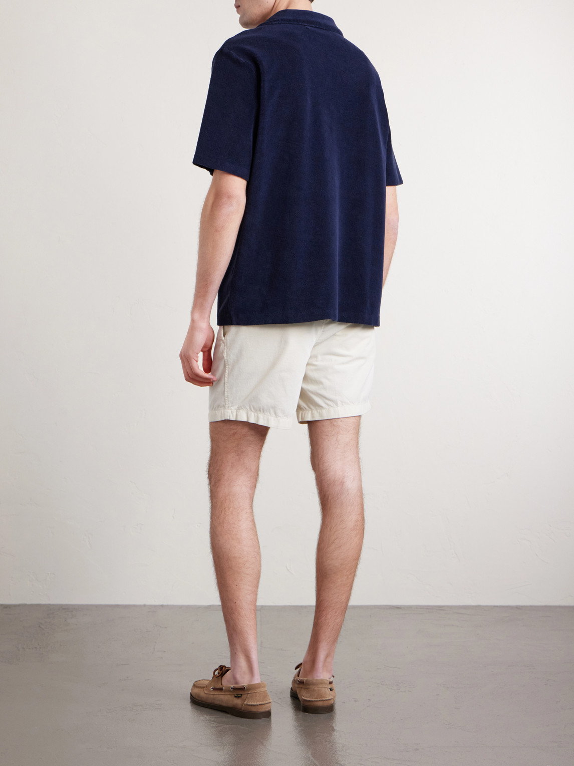 Mr P. - Cotton And Silk-Blend Terry Polo Shirt
