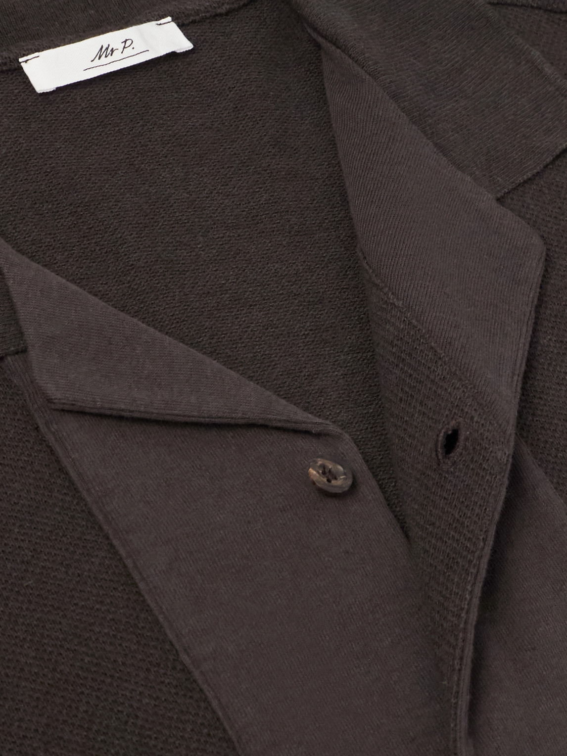 Mr P. - Camp-Collar Linen And Organic Cotton-Blend Shirt