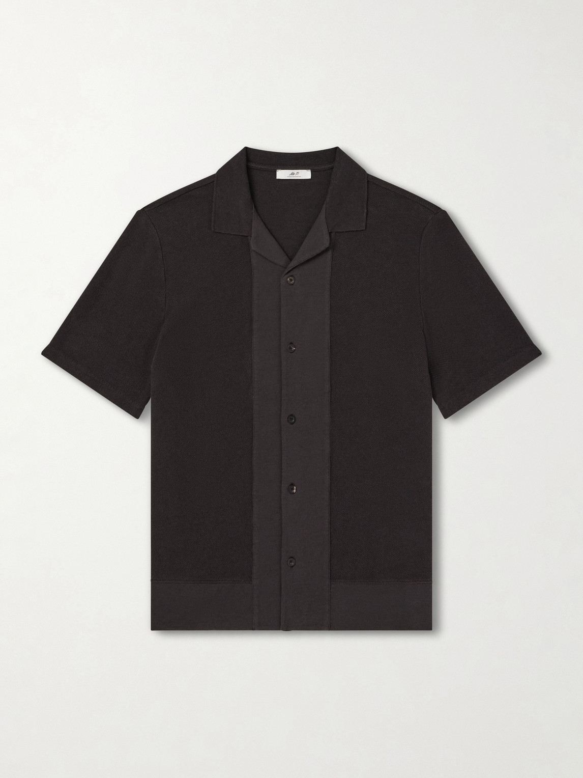 MR P. Camp-Collar Linen and Organic Cotton-Blend Shirt - Men