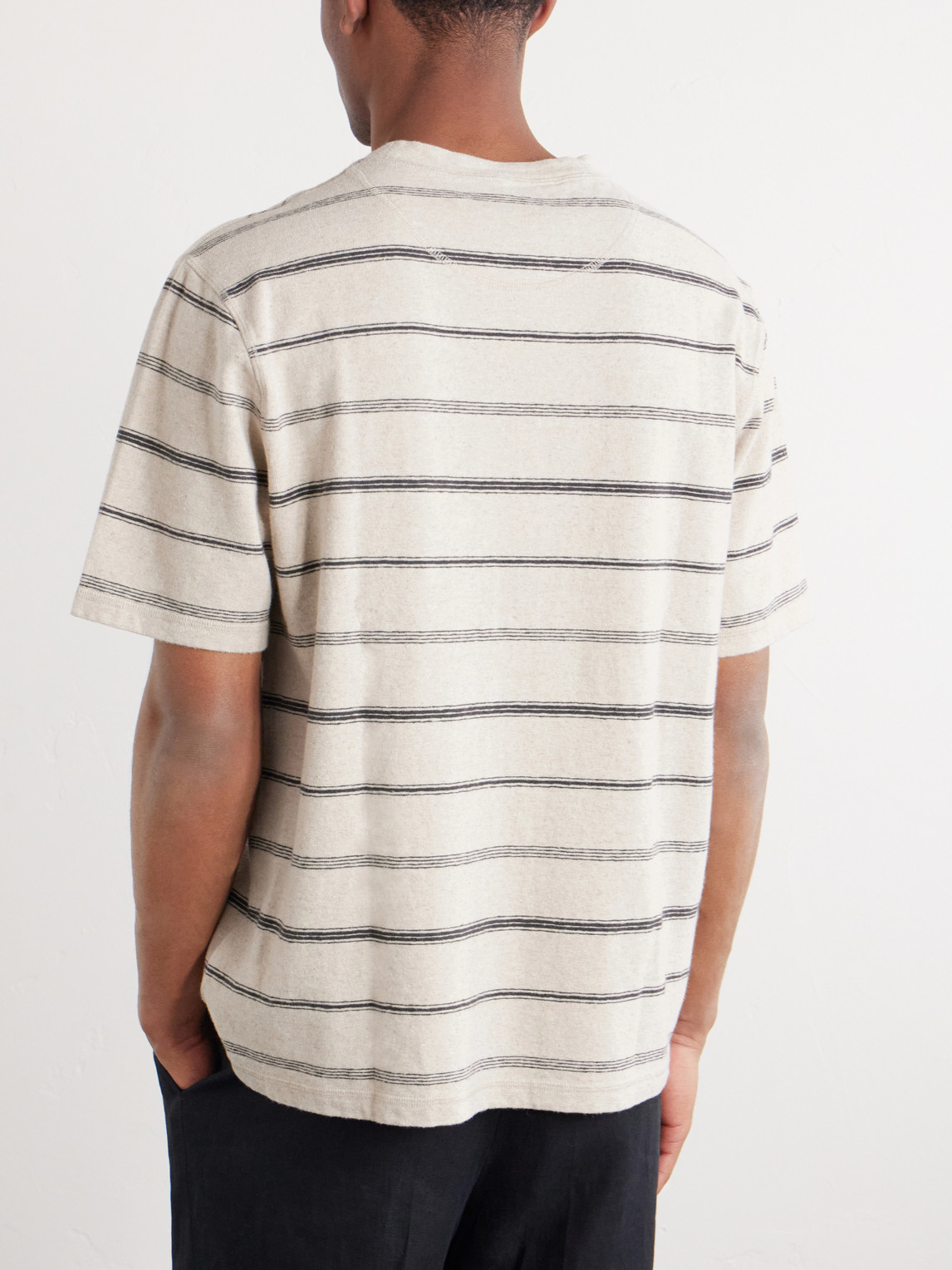 Mr P. - Striped Cotton-Jersey T-Shirt