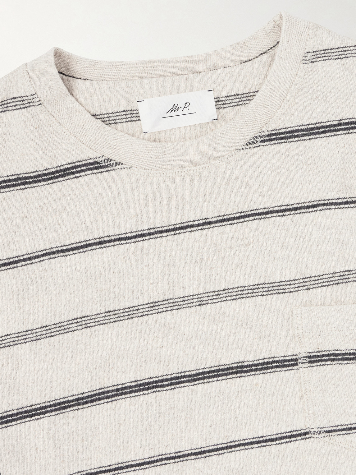 Mr P. - Striped Cotton-Jersey T-Shirt