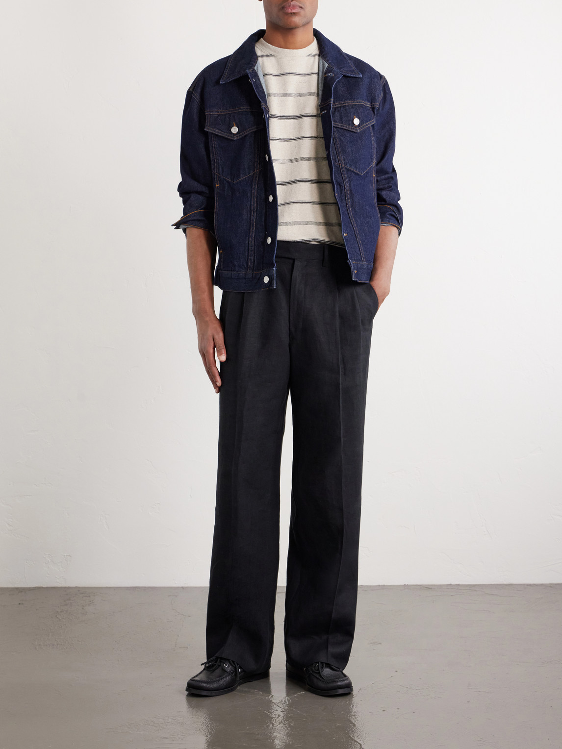 Mr P. - Striped Cotton-Jersey T-Shirt