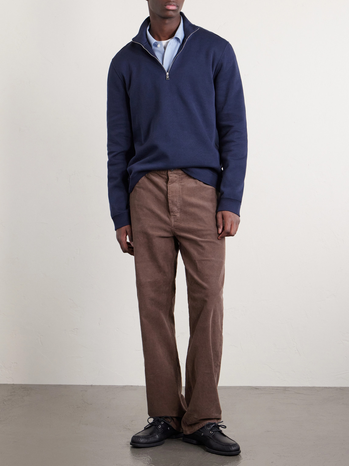Mr P. - Cotton Half-Up Sweater