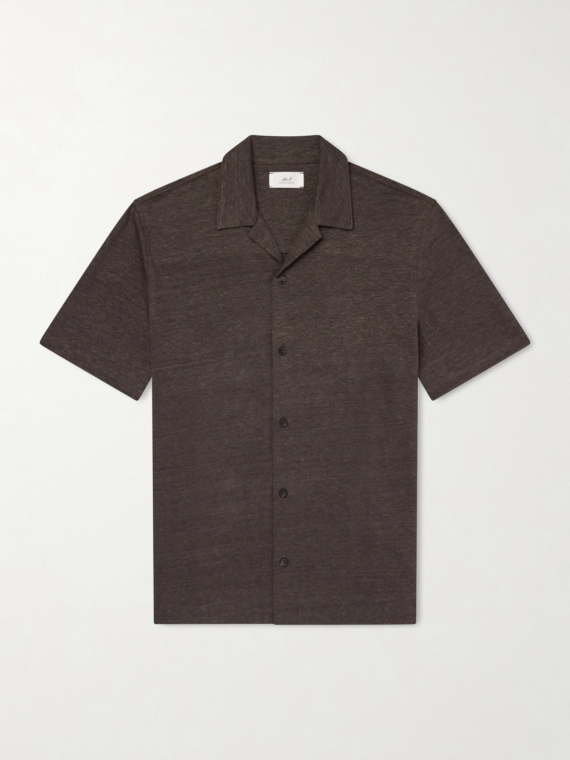 MR P. Camp-Collar Linen Shirt - Men