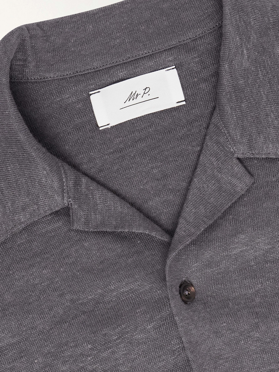 Mr P. - Camp-Collar Linen Shirt