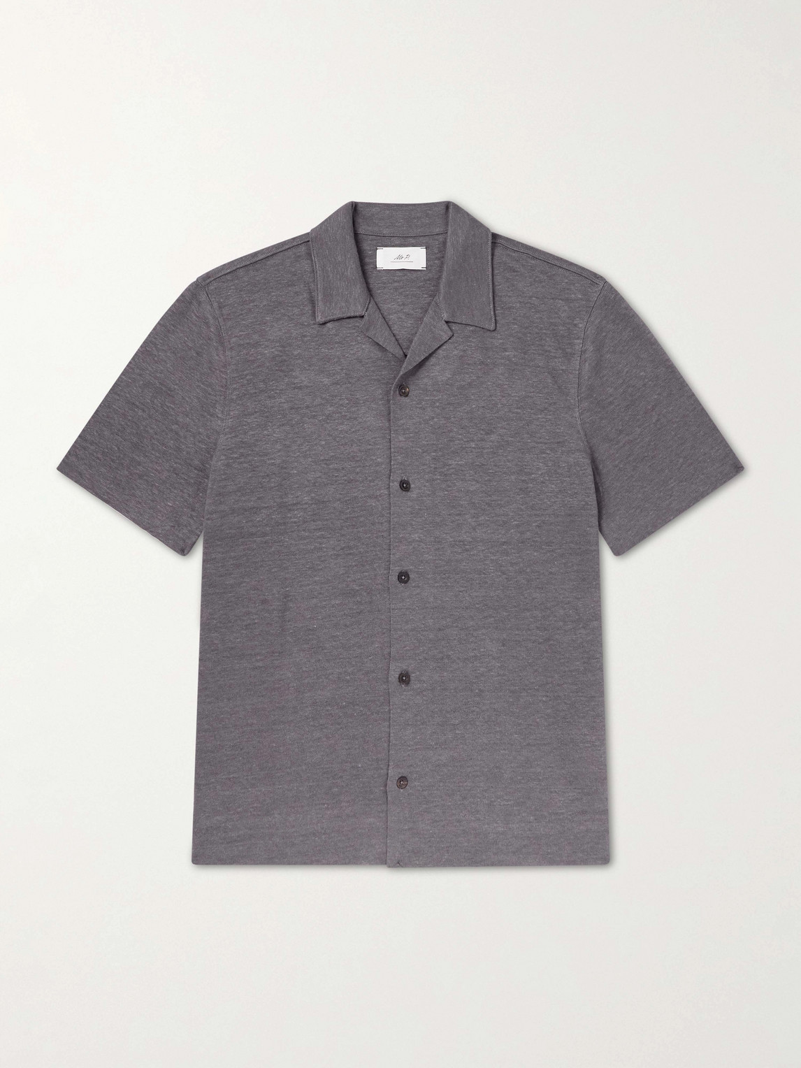 MR P. Camp-Collar Linen Shirt - Men