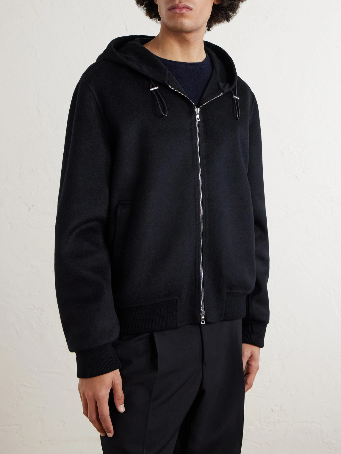 Mr P. - Double-Faced Wool And Cashmere-Blend Hooded Jacket