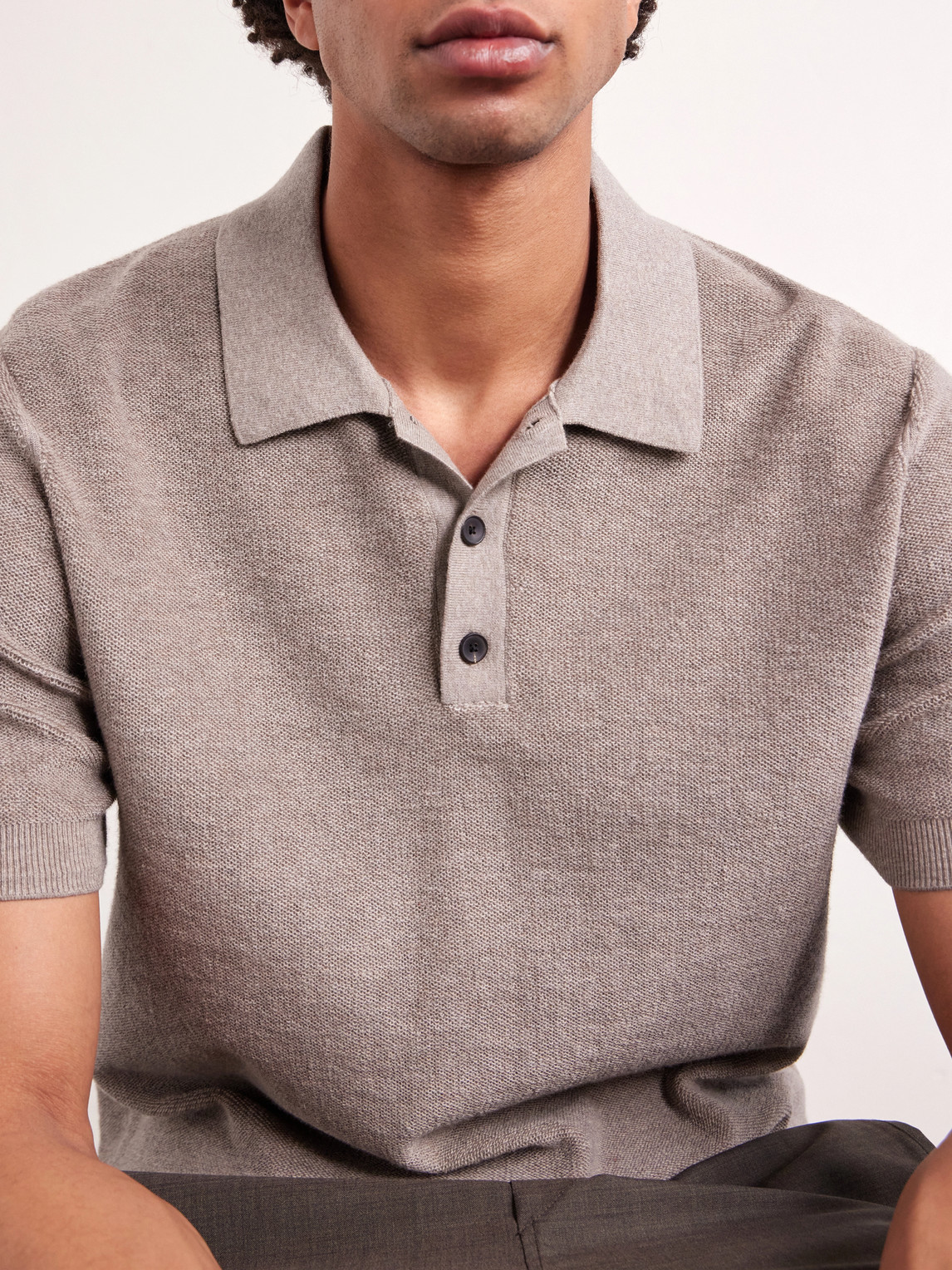 Mr P. - Organic Cotton And Cashmere-Blend Polo Shirt
