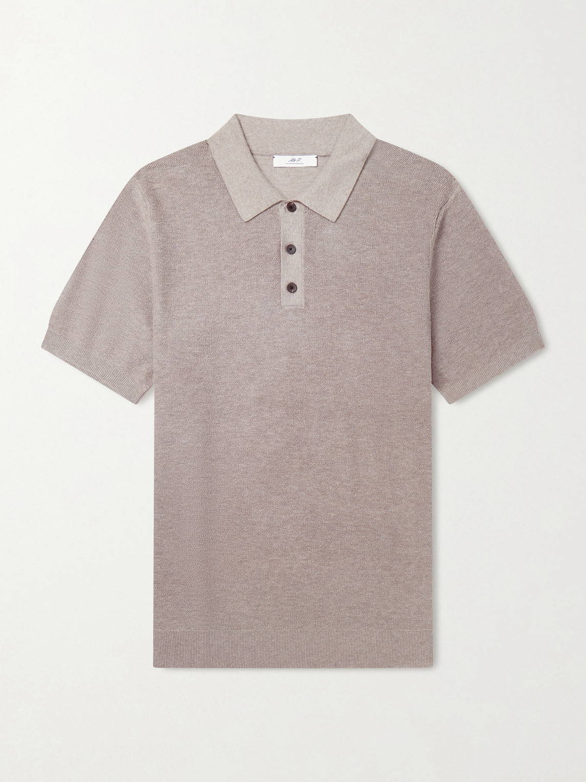 MR P. Organic Cotton and Cashmere-Blend Polo hirt - Men