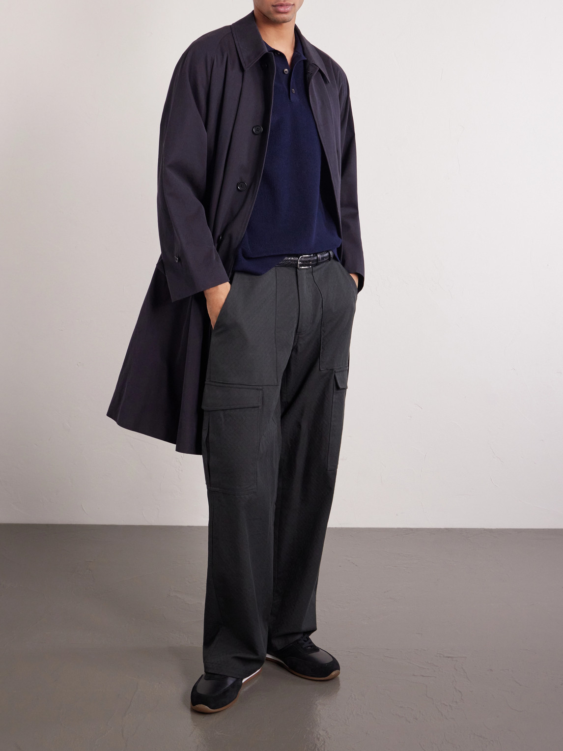 Mr P. - Organic Cotton And Cashmere-Blend Polo Shirt