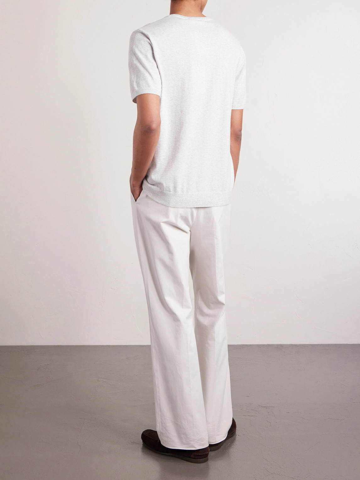 Mr P. - Organic Cotton And Cashmere-Blend T-Shirt