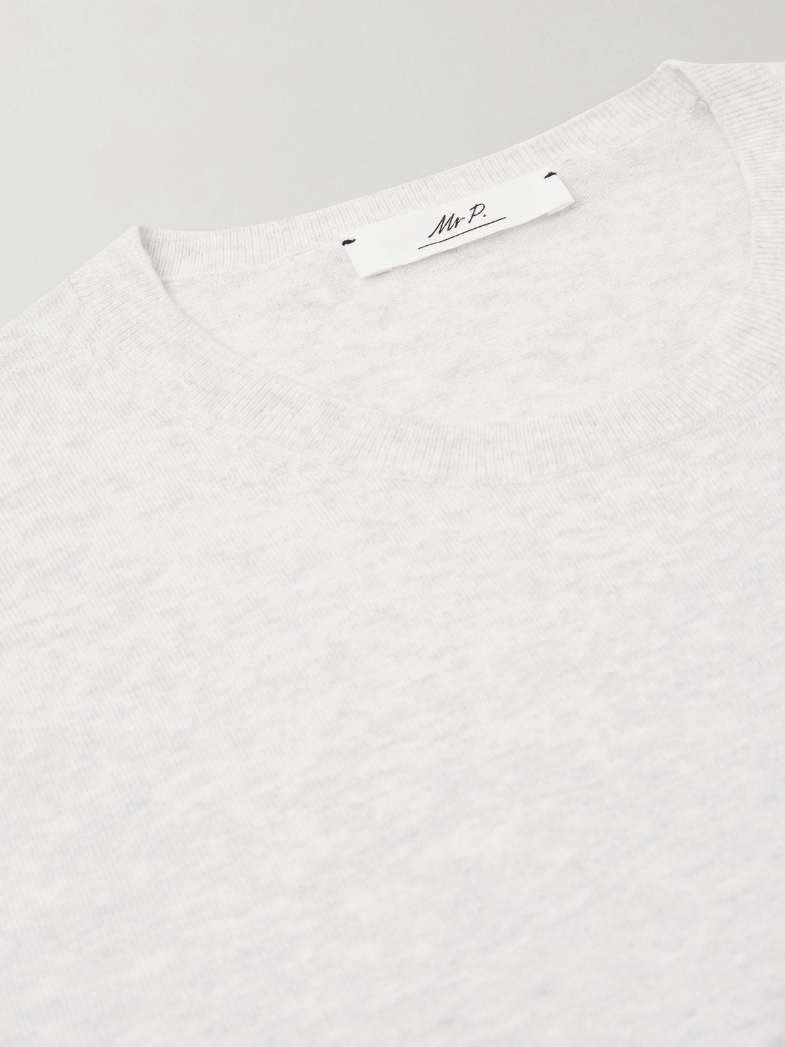 Mr P. - Organic Cotton And Cashmere-Blend T-Shirt