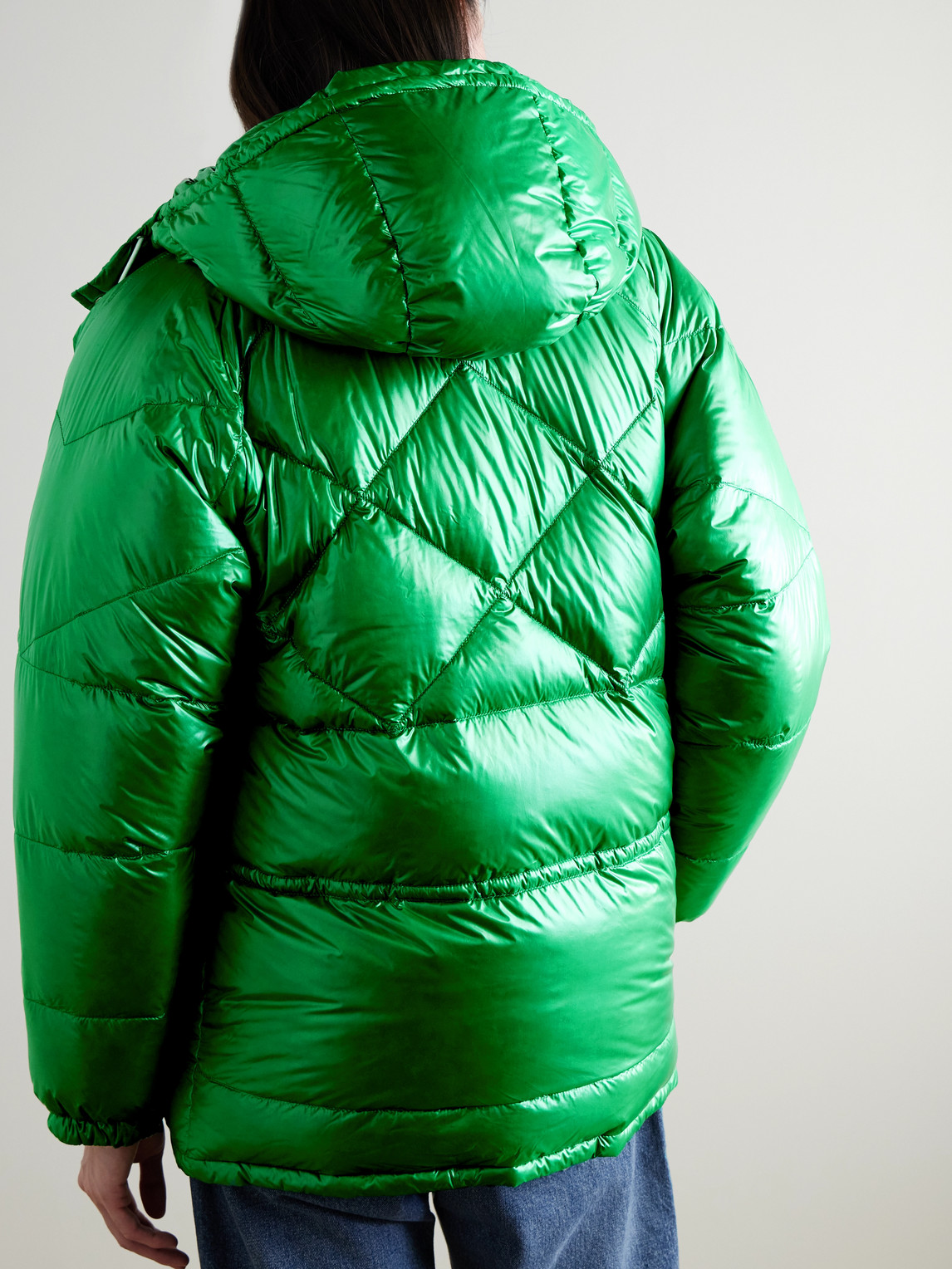  Beams Plus - Expedition Quilted Shell Down Jacket - Men - Green - S 
