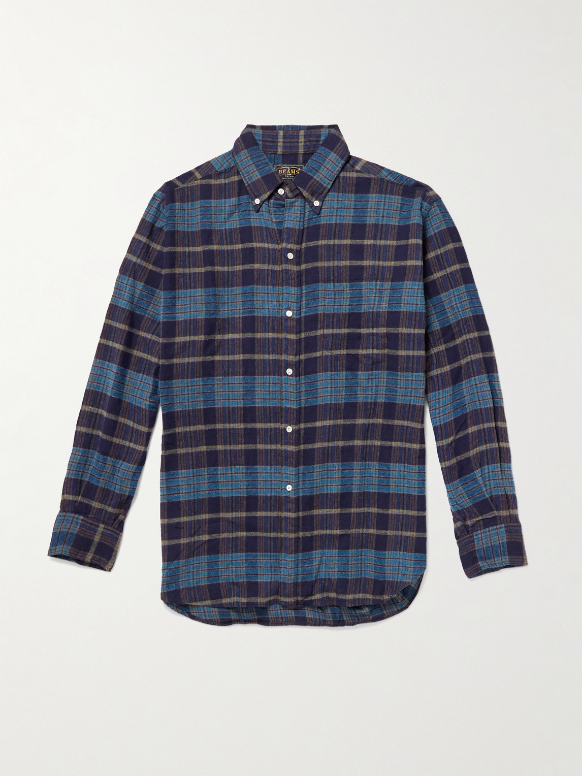 Beams Plus Checked Wool-Flannel Shirt - Men