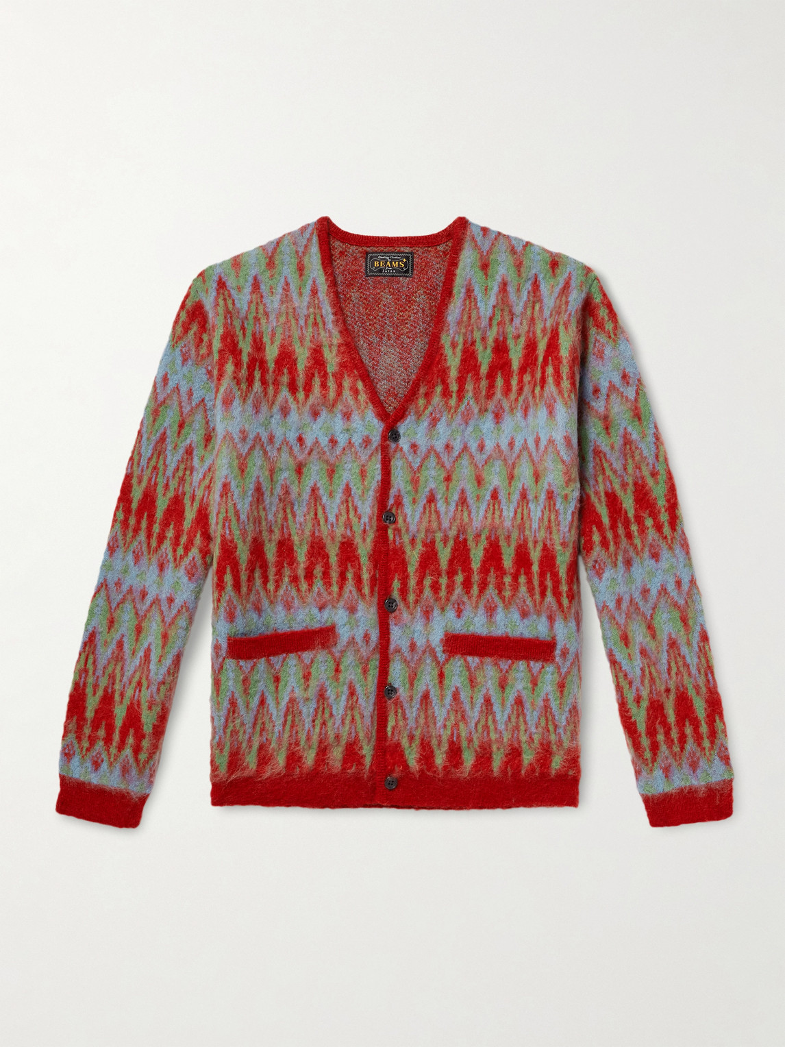 Beams Plus Jacquard-Knit Cardigan - Men
