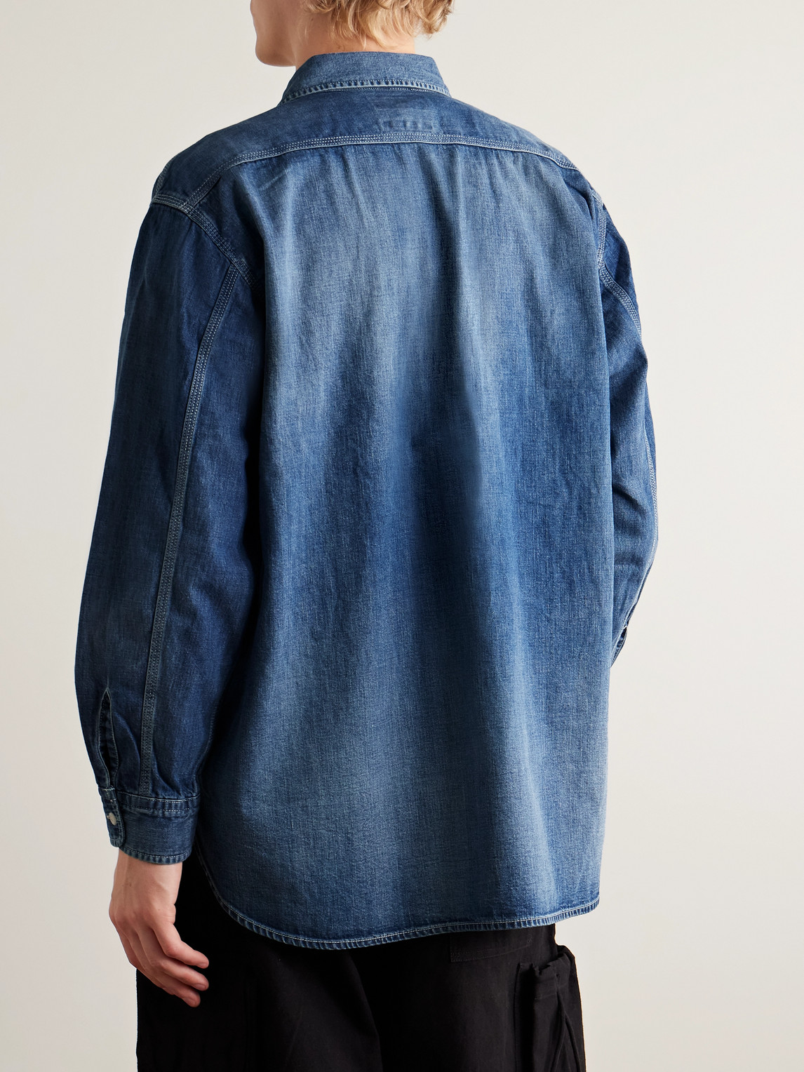 Beams Denim Shirt In Blue