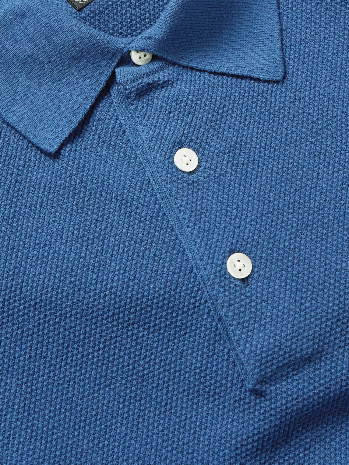 Beams Cotton-piqué Polo Shirt In Blue