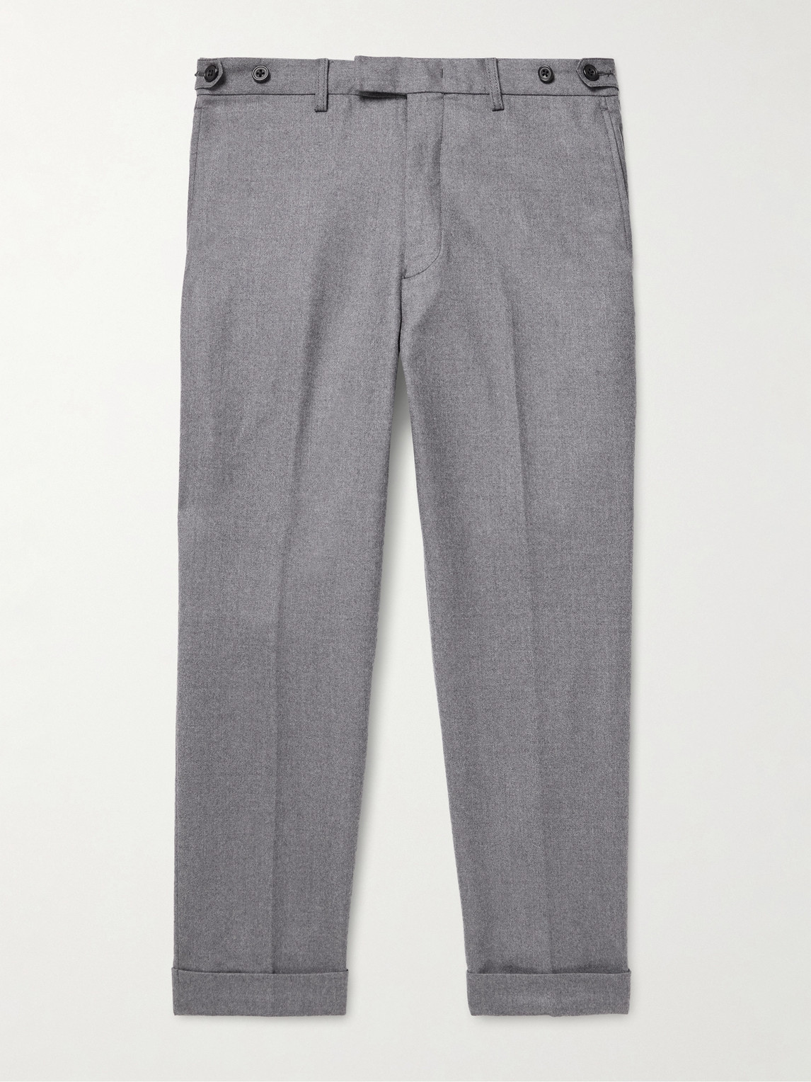 Beams Plus Ivy Cropped Tapered Brushed Wool-Blend Twill uit Trousers - Men