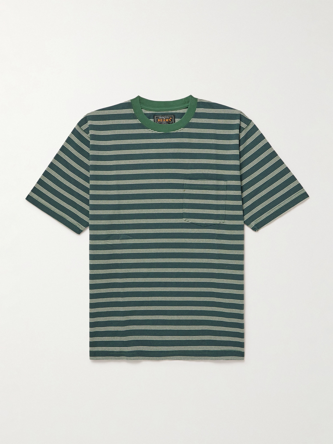 Beams Plus Striped Cotton-Jersey T-Shirt - Men