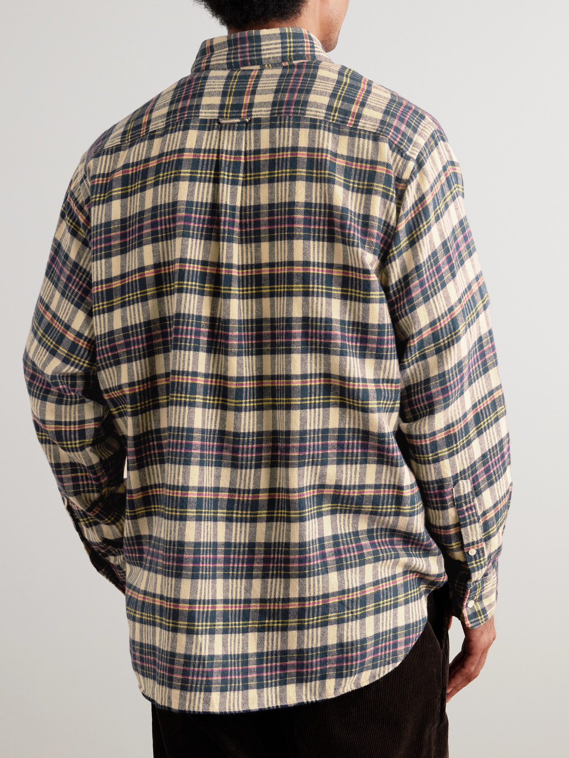 Beams Checked Cotton-flannel Shirt In Multi
