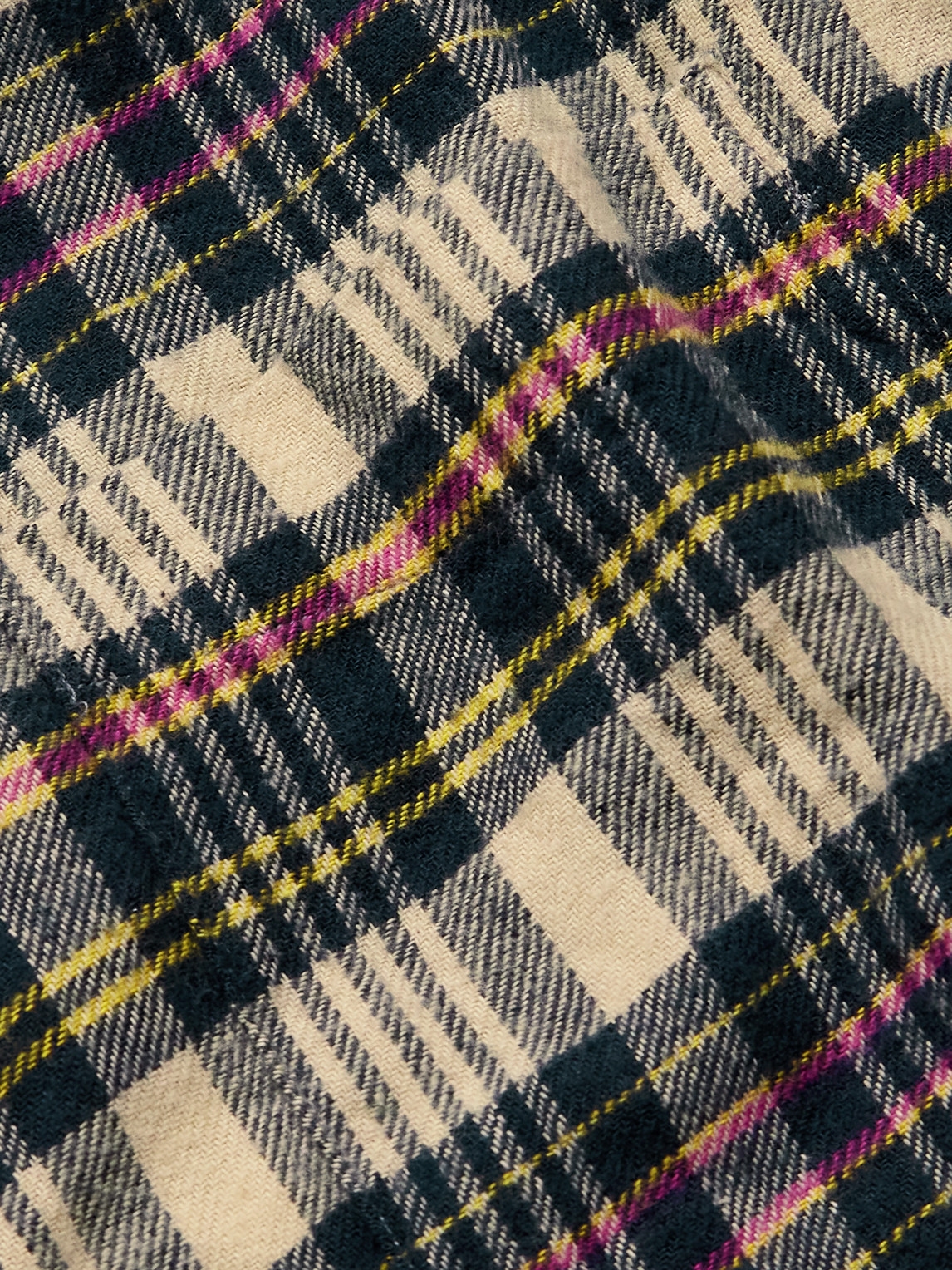 Beams Checked Cotton-flannel Shirt In Multi