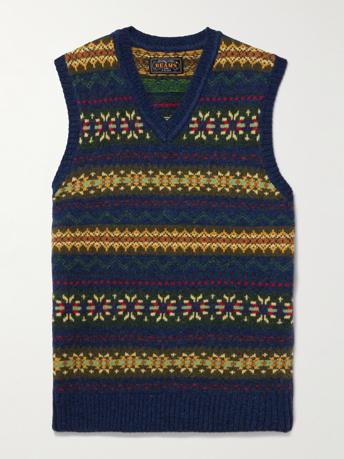 Beams Plus Fair Isle Wool-Blend Sweater Vest - Men
