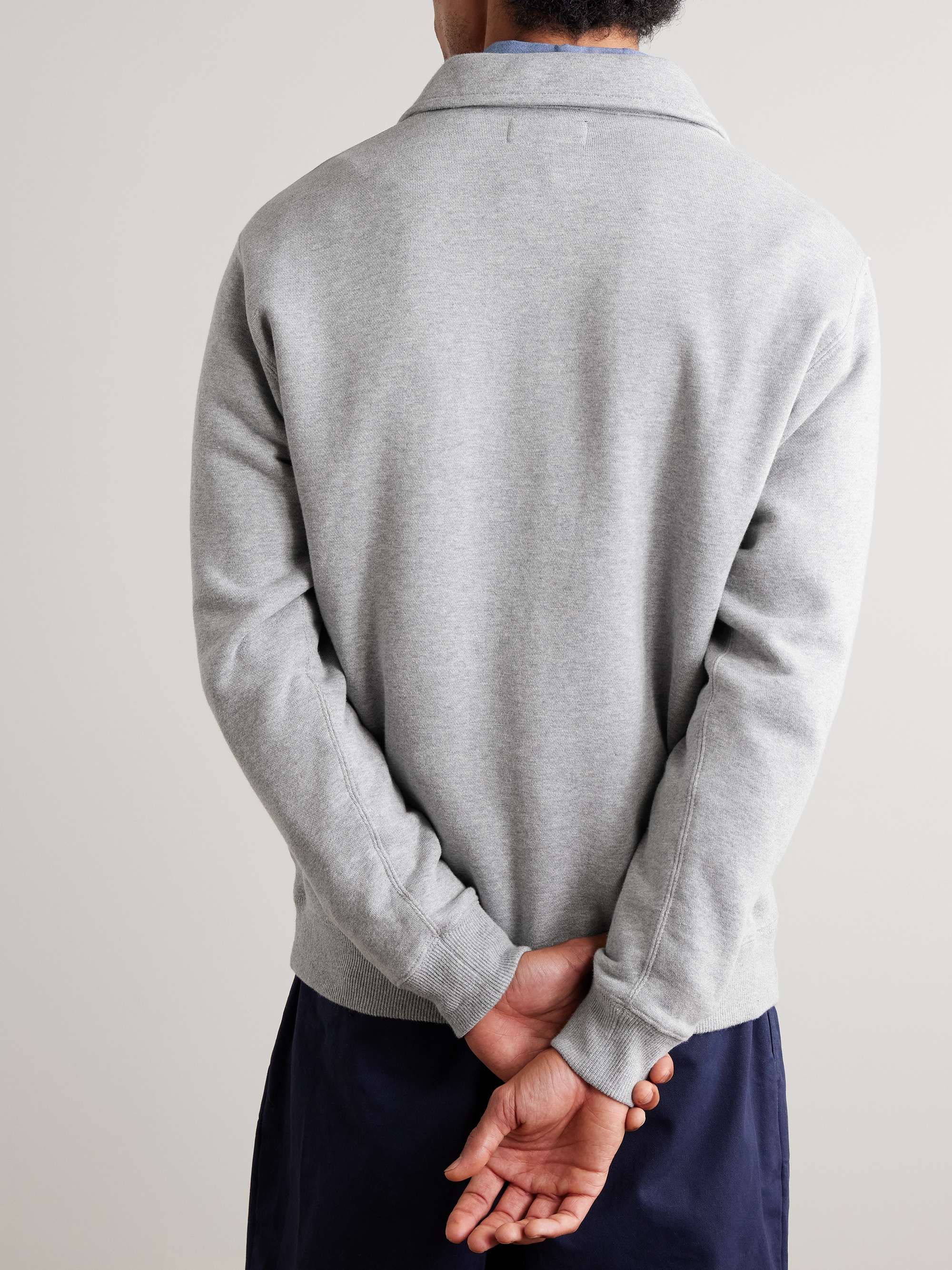 BEAMS PLUS Slim-Fit Cotton-Jersey Half-Zip Sweatshirt