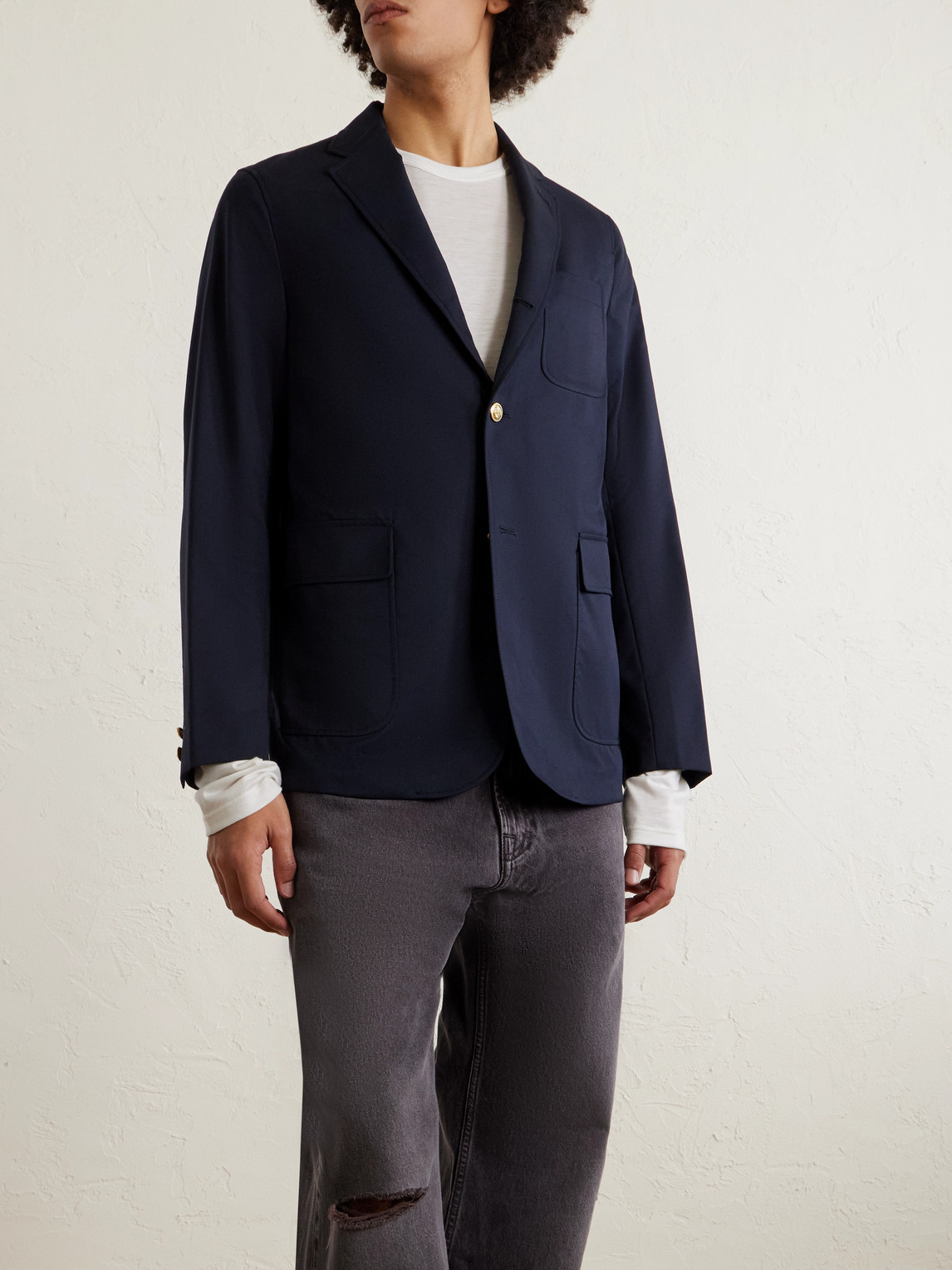  Beams Plus - Twill Blazer - Men - Blue - S 