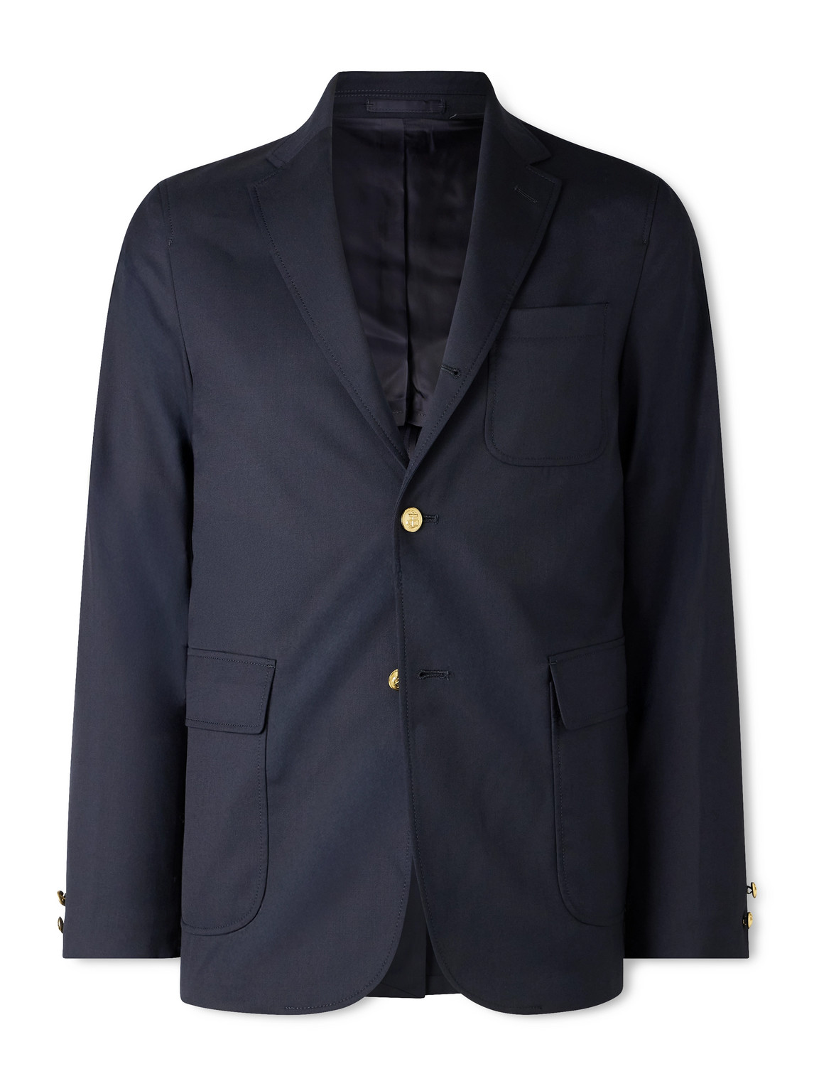Beams Twill Blazer In Blue
