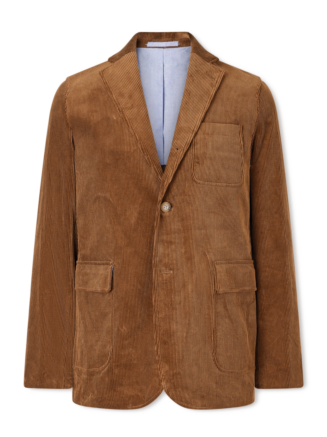 Beams Cotton-corduroy Blazer In Brown