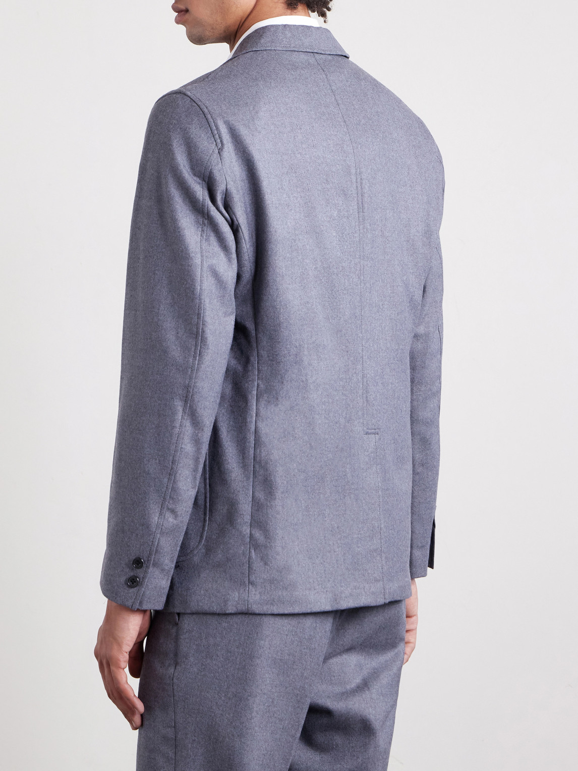  Beams Plus - Wool-blend Flannel Blazer - Men - Gray - M 