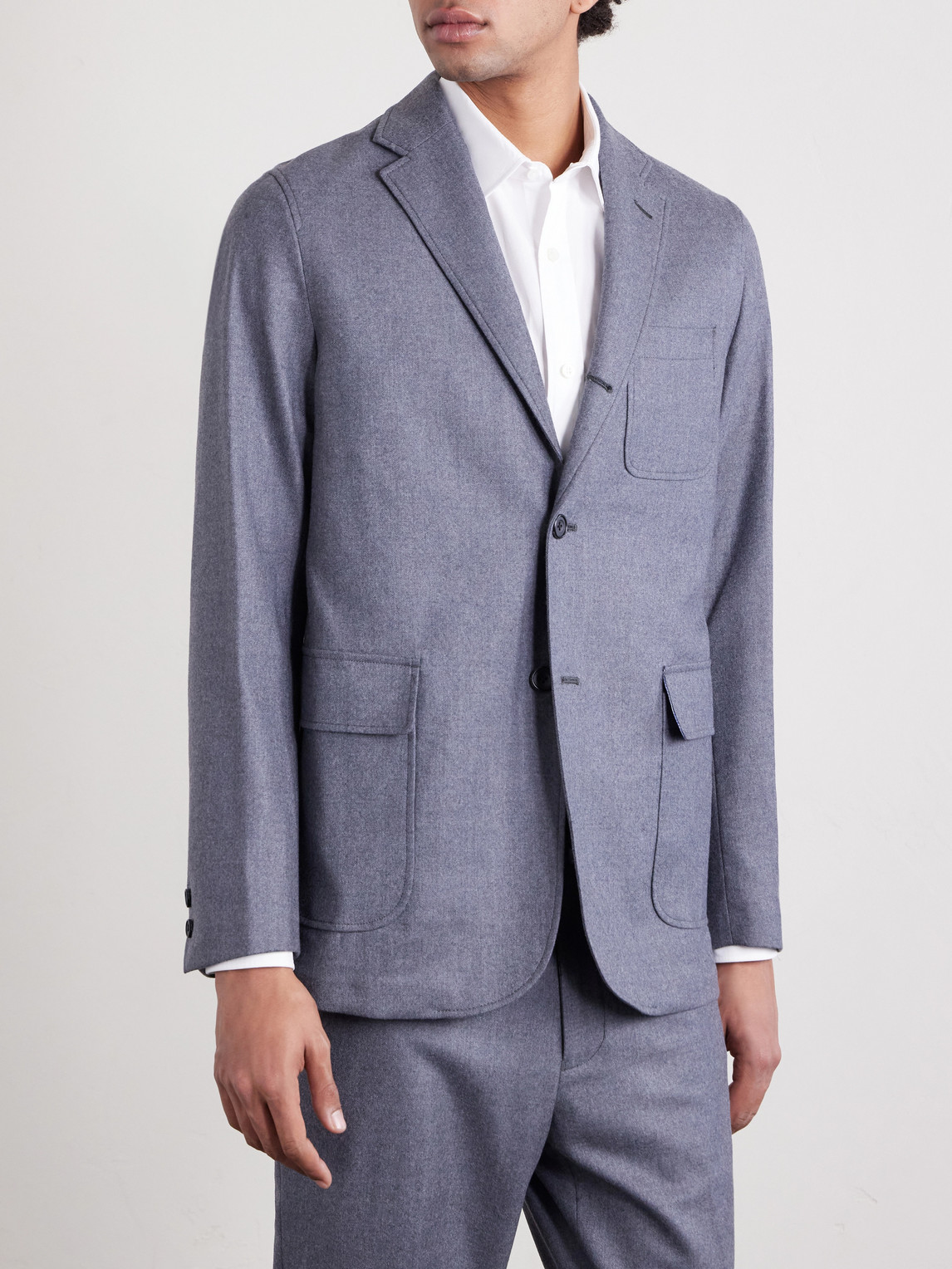  Beams Plus - Wool-blend Flannel Blazer - Men - Gray - M 