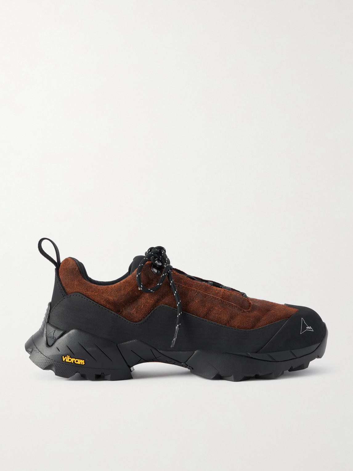 ROA – Katharina Rubber and Leather-Trimmed Brushed-Suede Hiking Sneakers