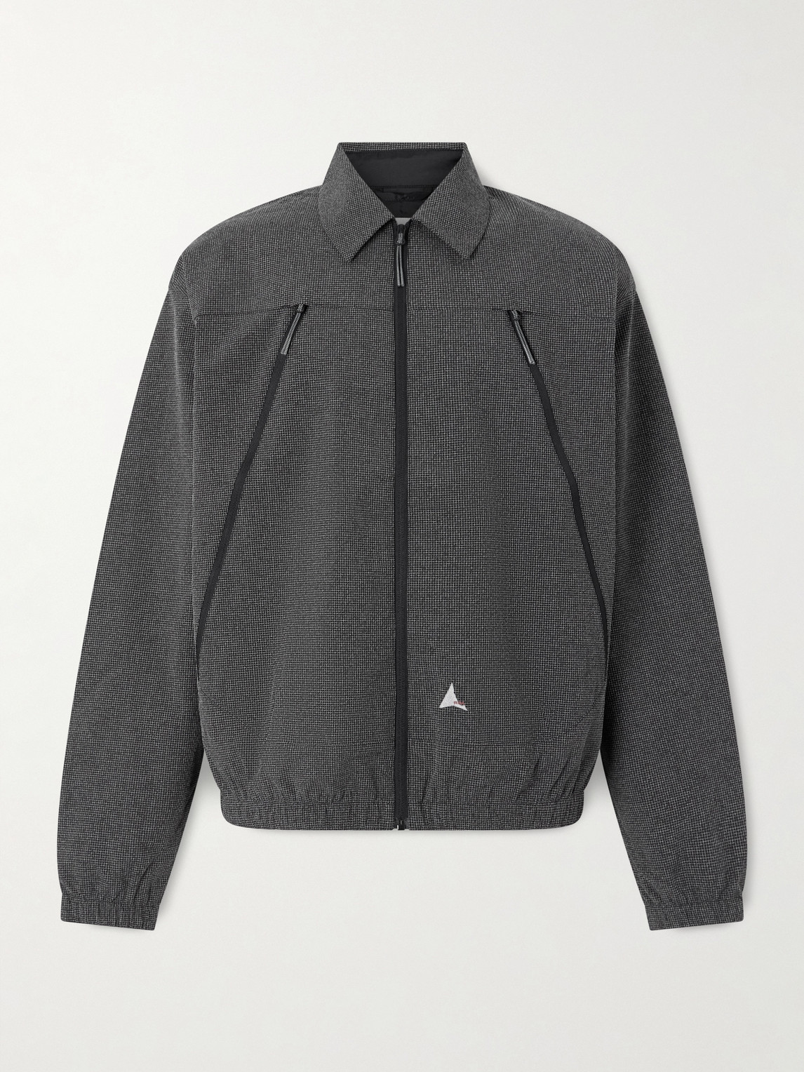 ROA – Lamon Logo-Embroidered Micro-Check Shell Jacket