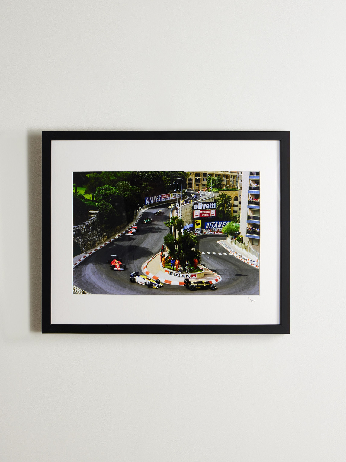 Framed 1984 Monaco GP Print, 16" x 20"