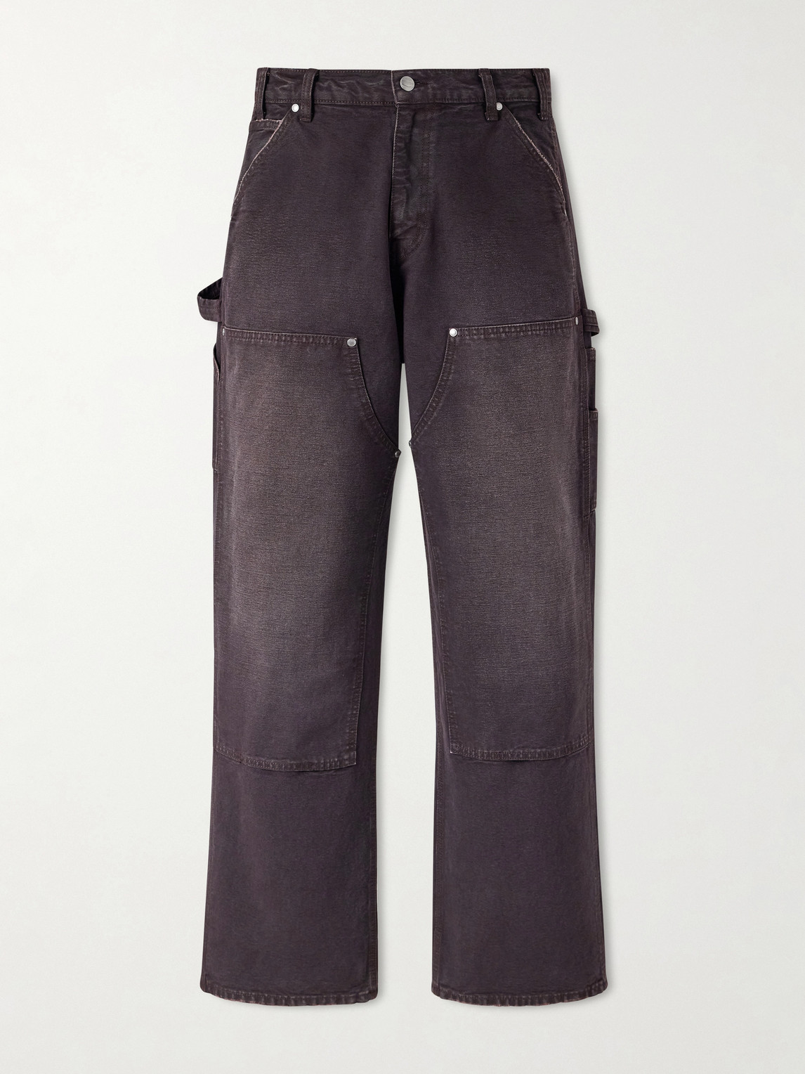 Cherry Los Angeles Carpenter Wide-leg Jeans In Brown