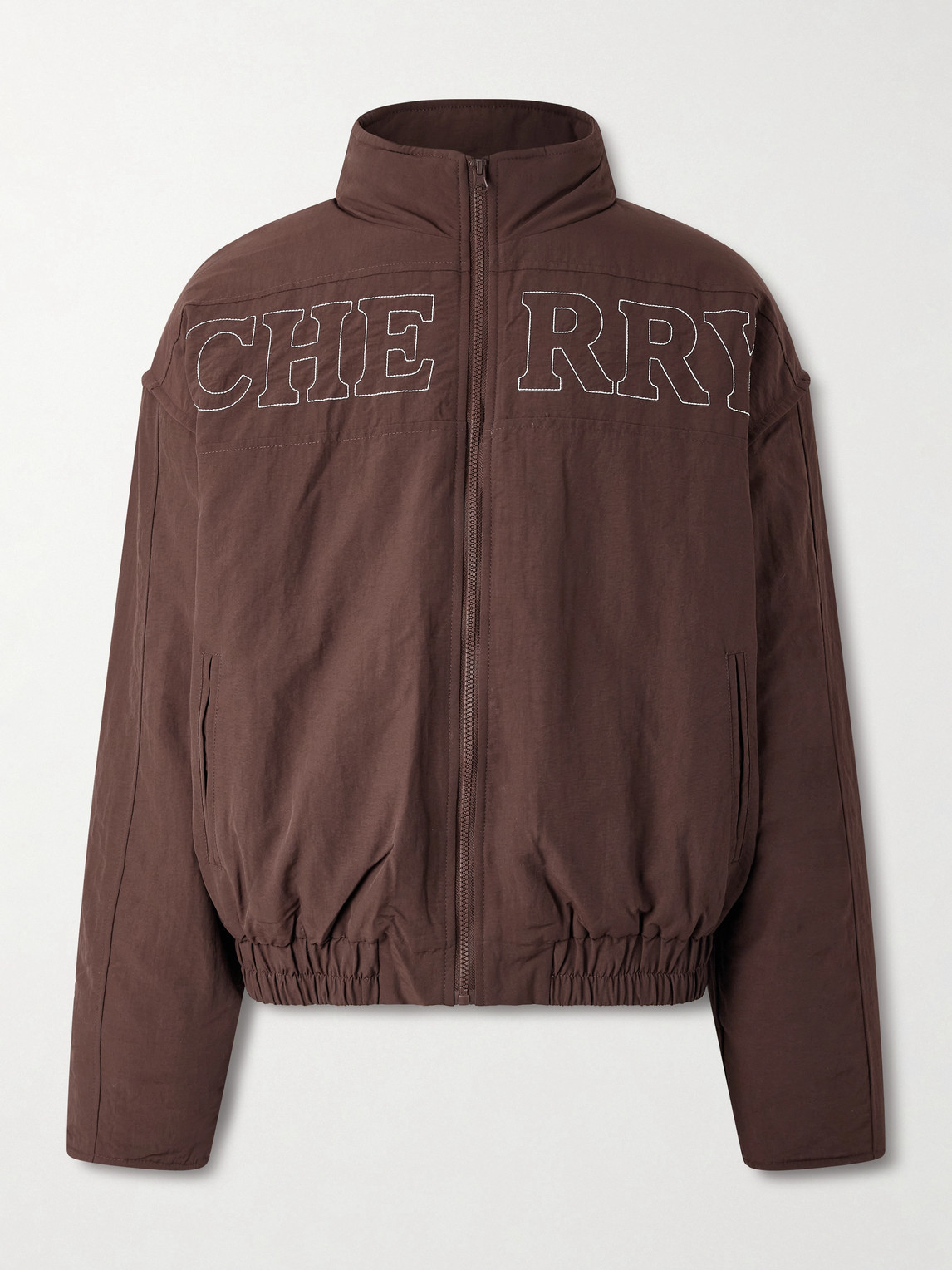 Cherry Los Angeles – Pit Crew Logo-Embroidered Padded Nylon Jacket