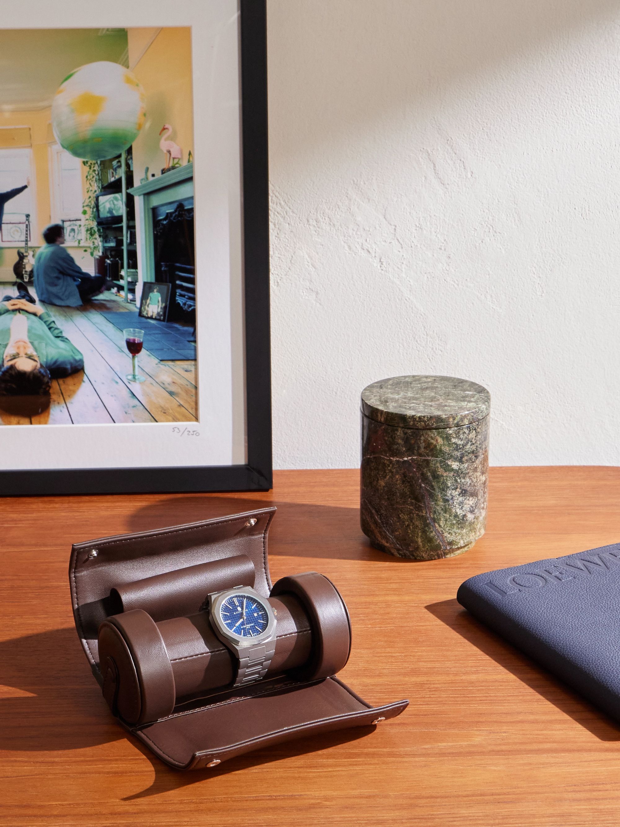 LORENZI MILANO Leather Watch Case