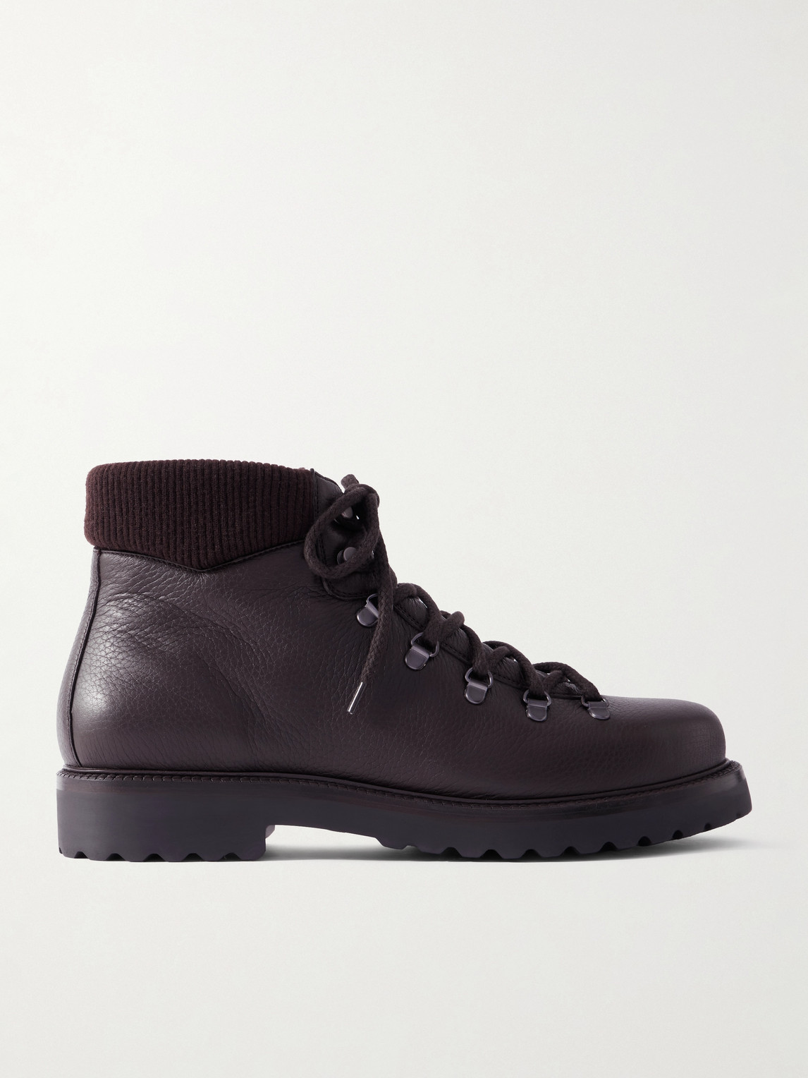 Loro Piana New Laax Walk Full-Grain Leather Boots EU 44