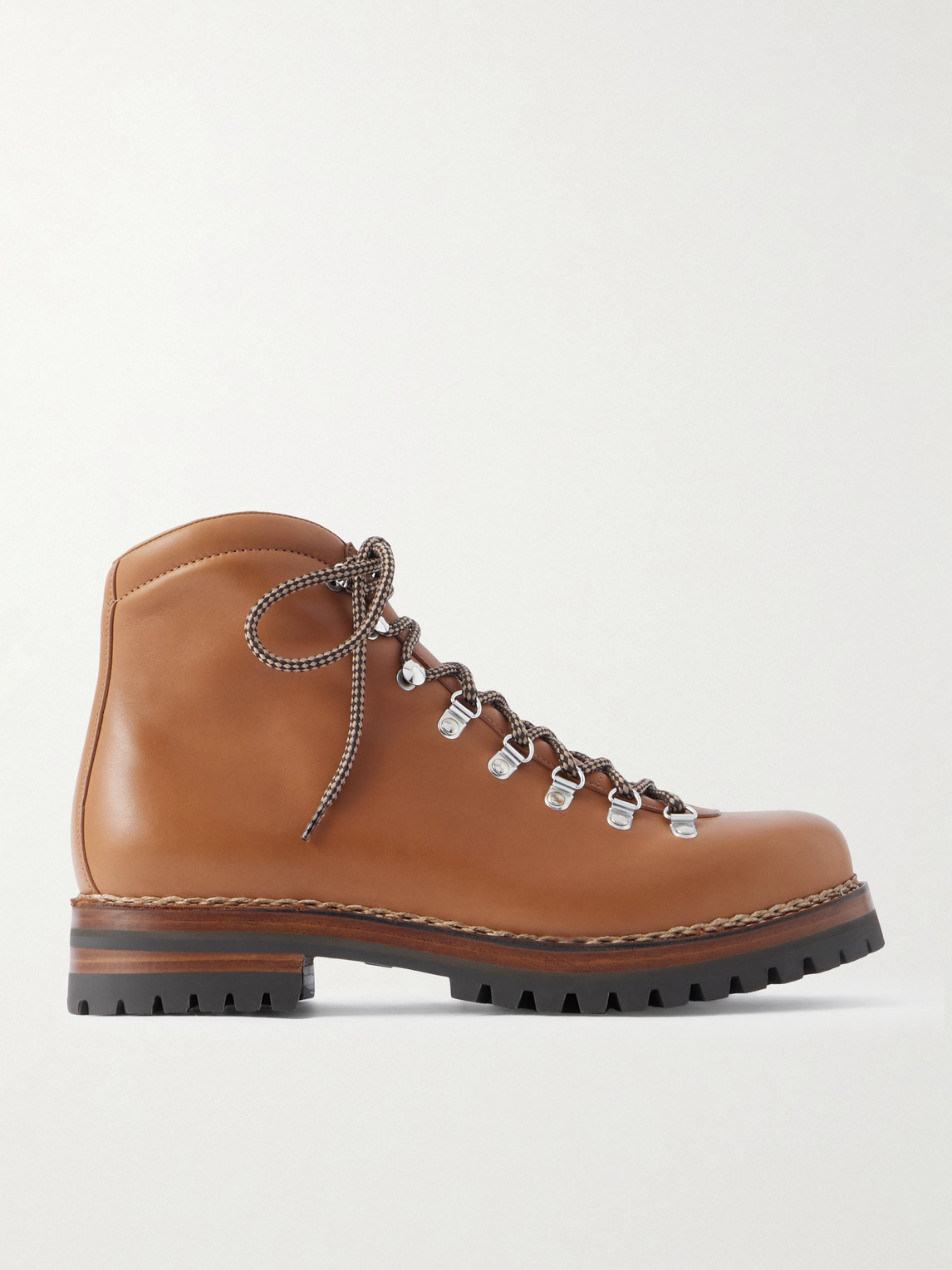 Oiled Leather Lace-Up Boots - Men