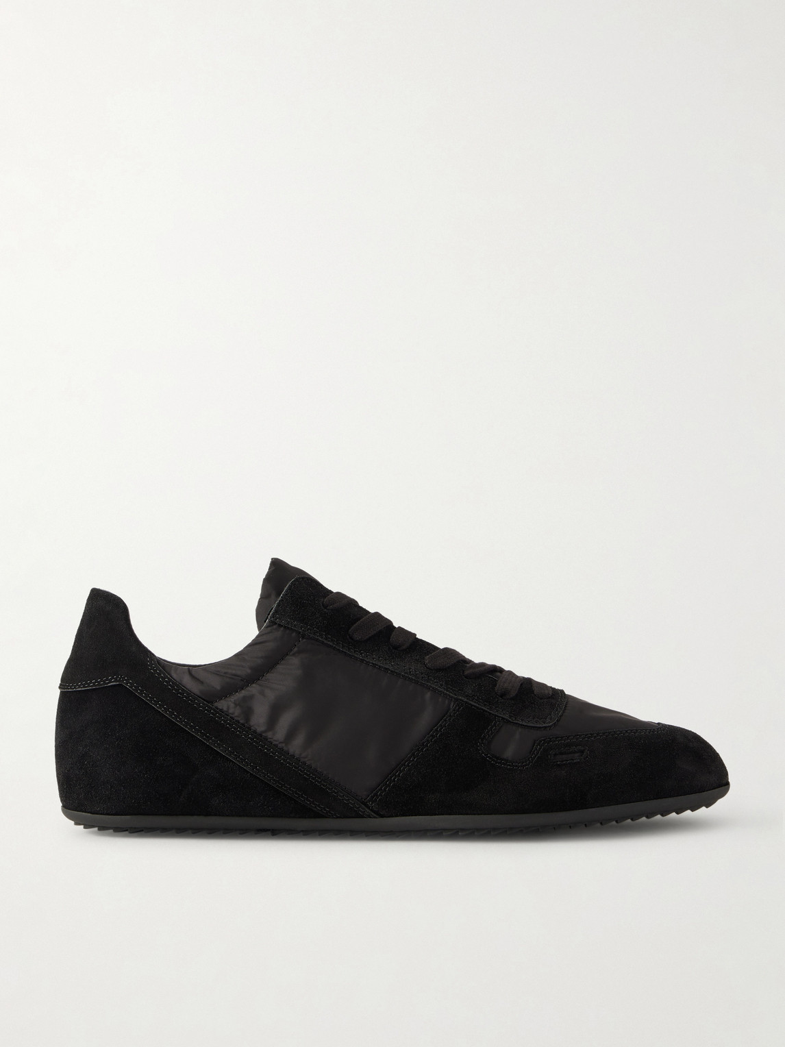 Rick Owens Minimal Suede and Nylon Sneakers EU 41.5