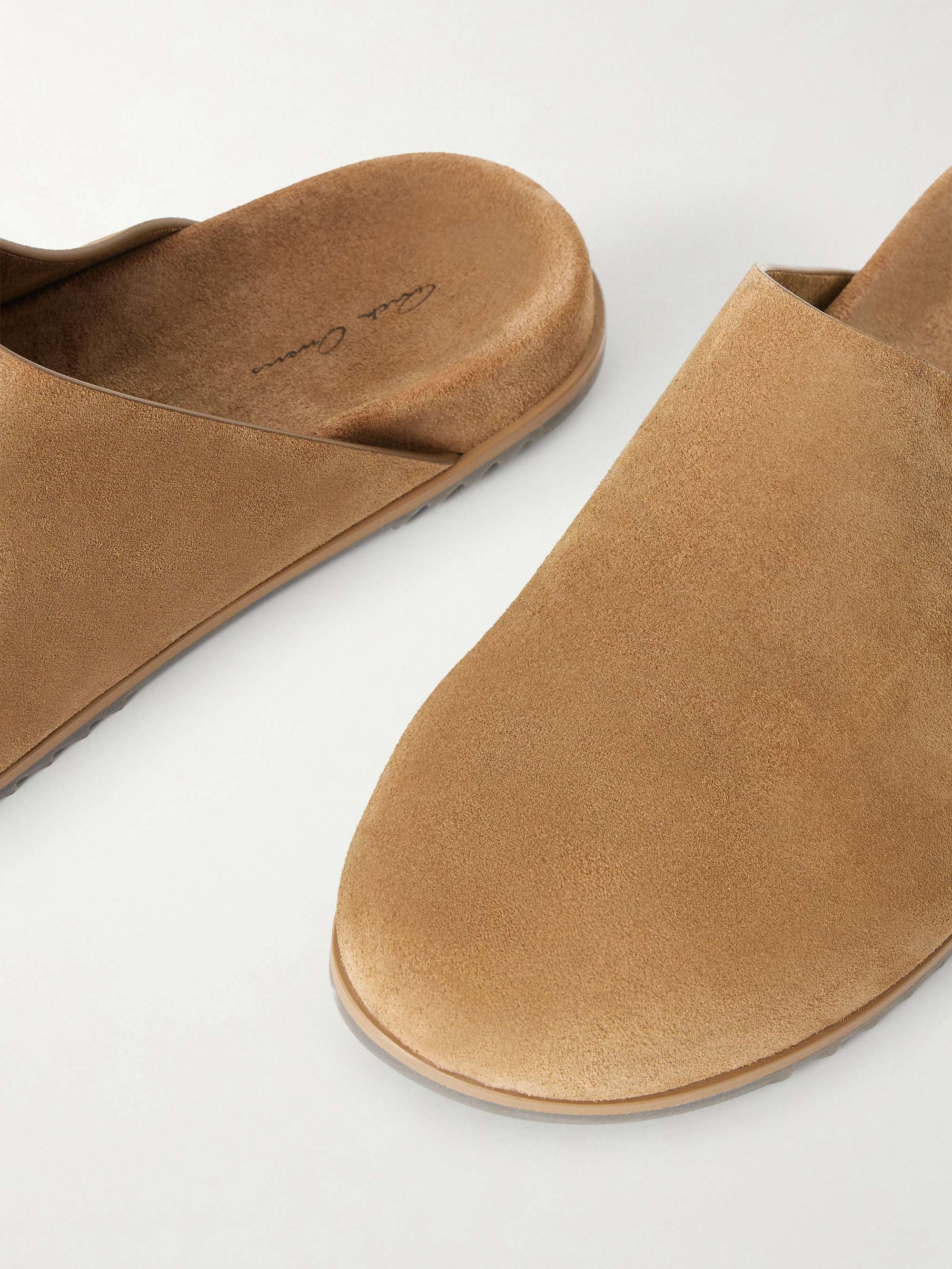 RICK OWENS Granola Suede Mules for Men | MR PORTER