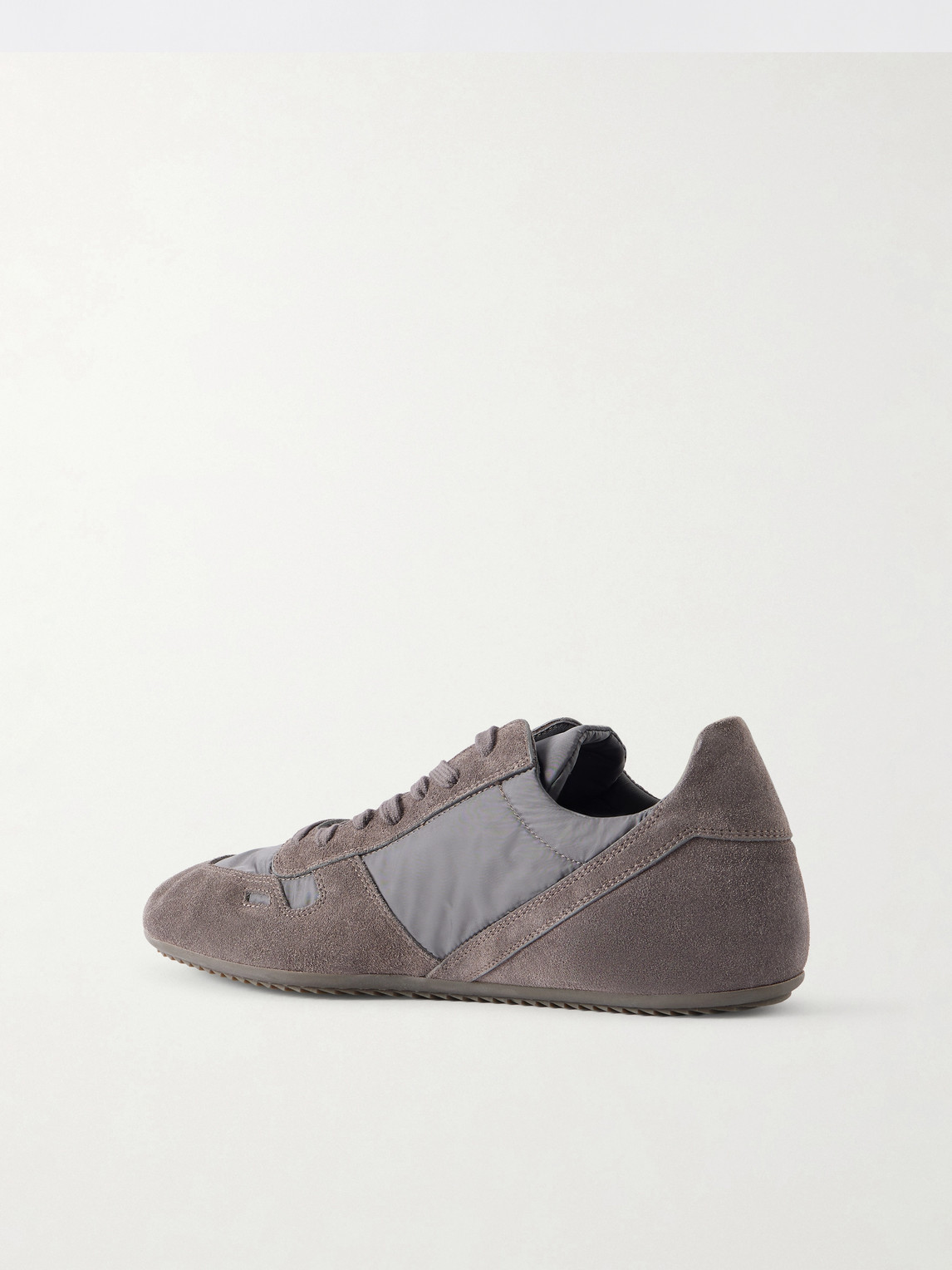 Minimal Suede And Nylon Sneakers