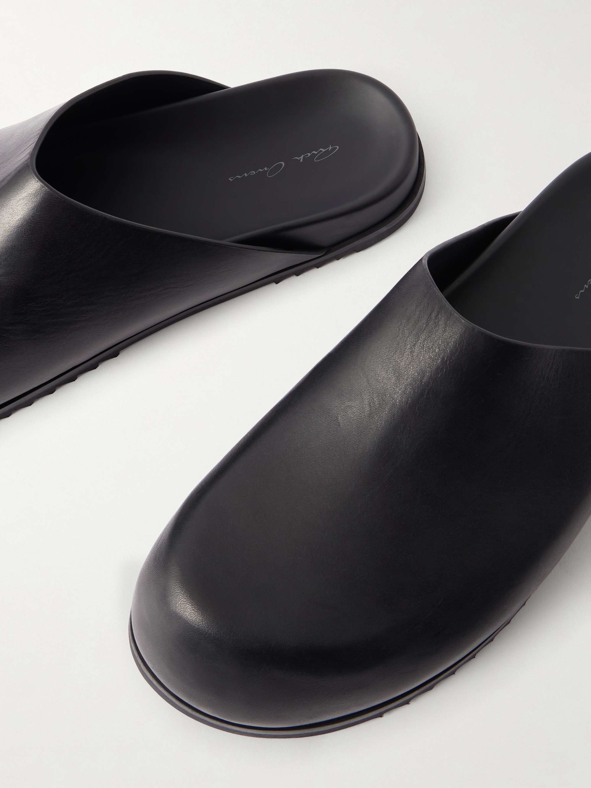RICK OWENS Granola Leather Mules for Men | MR PORTER