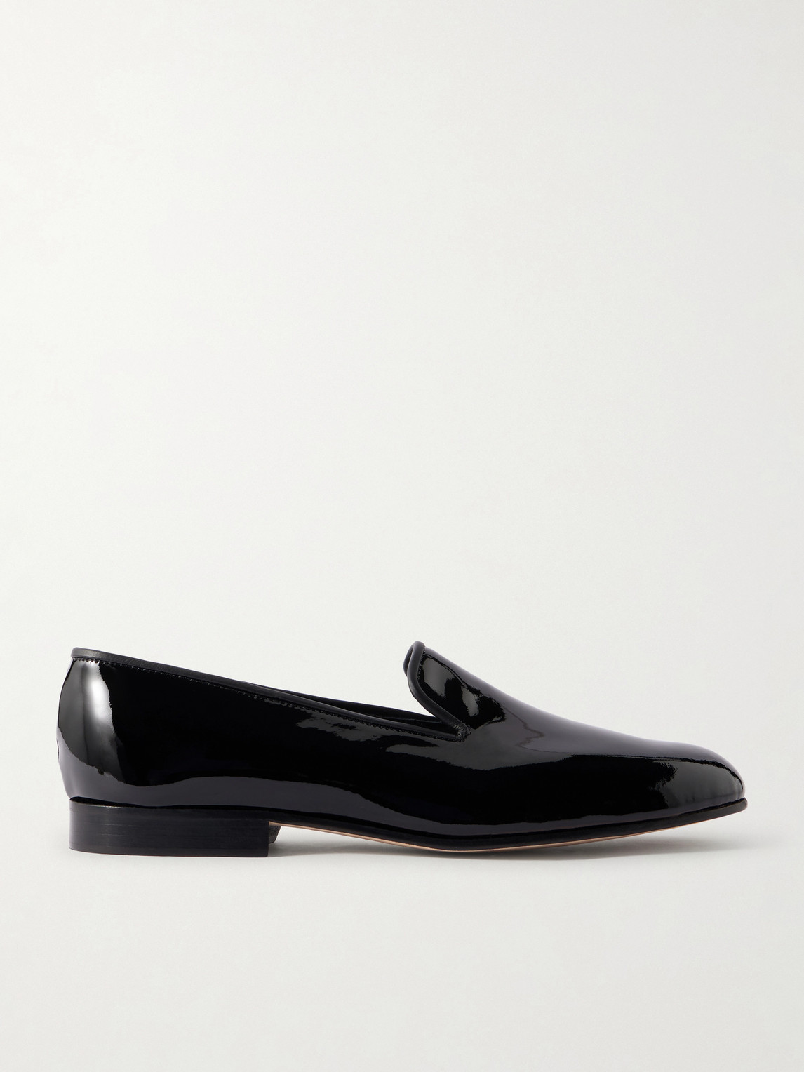 George Cleverley Albert Patent-leather Slippers In Black
