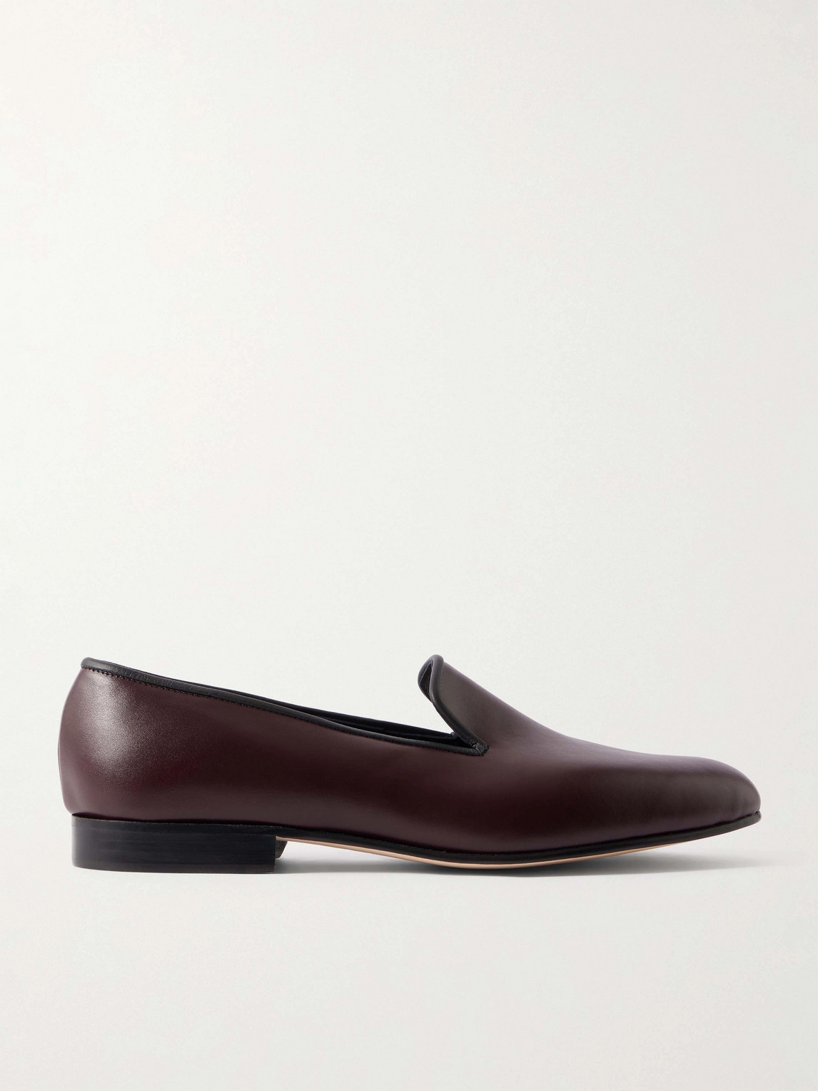 George Cleverley Albert Leather Slippers In Brown